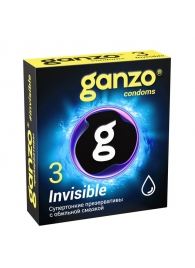 Супертонкие презервативы Ganzo Invisible - 3 шт. - Ganzo - купить с доставкой в Элисте