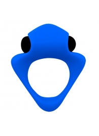 Синее эрекционное кольцо Wooomy Tribeс с вибрацией - Adrien Lastic - в Элисте купить с доставкой