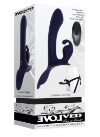 Женский страпон с вибрацией Giving Vibes - Evolved - купить с доставкой в Элисте
