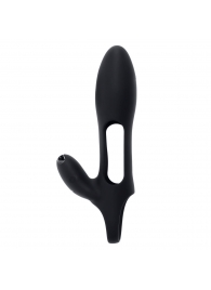 Черная насадка на пенис с вибрацией Nautilus - Zero Tolerance - в Элисте купить с доставкой