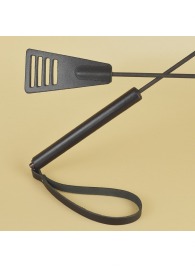 Черный кожаный стек «Сириус» - 60 см. - Sitabella - купить с доставкой в Элисте