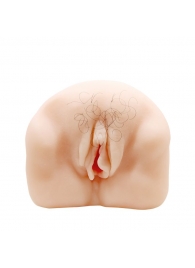 Телесный мастурбатор-вагина с оволосением и вибрацией - Baile - в Элисте купить с доставкой