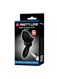 Черное эрекционное кольцо с вибрацией Adrien - Baile - в Элисте купить с доставкой