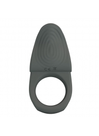 Серое эрекционное кольцо с вибростимуляцией клитора Alto - Baile - в Элисте купить с доставкой