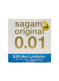 Увлажнённый презерватив Sagami Original 0.01 Extra Lub - 1 шт. - Sagami - купить с доставкой в Элисте