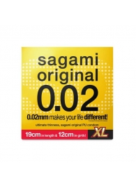 Презерватив увеличенного размера Sagami Original 0.02 XL-size - 1 шт. - Sagami - купить с доставкой в Элисте