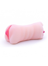 Телесный двусторонний мастурбатор - вагина и ротик - Boys of Toys - в Элисте купить с доставкой