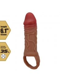 Реалистичная насадка на член Peirre - 15,5 см. - Baile - в Элисте купить с доставкой