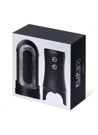 Набор Tenga Flip Zero Electronic Vibrotation: мастурбатор с вибрацией и устройство вращения - Tenga - в Элисте купить с доставкой