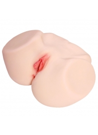 Мастурбатор-полуторс с двойным слоем материала и вибрацией Jenny Onahole Real Vagina - KOKOS - в Элисте купить с доставкой