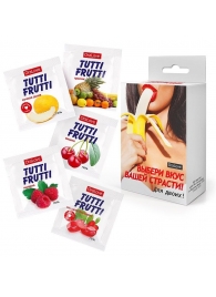Набор из 5 саше съедобных смазок Tutti-Frutti - Биоритм - купить с доставкой в Элисте