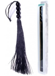 Черная силиконовая плеть - 37 см. - Boys of Toys - купить с доставкой в Элисте