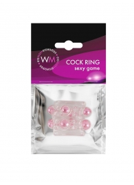 Прозрачная насадка на пенис с цветными шариками - Erowoman-Eroman - в Элисте купить с доставкой