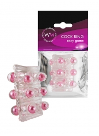 Прозрачная сквозная насадка на пенис с цветными шариками - Erowoman-Eroman - в Элисте купить с доставкой