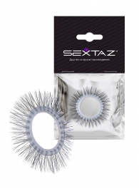 Круглое эрекционное кольцо с «ресничками» - Sextaz - в Элисте купить с доставкой