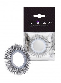 Круглое эрекционное кольцо с длинными «ресничками» - Sextaz - в Элисте купить с доставкой