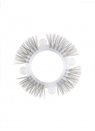 Эластичное кольцо с «ресничками» и 4 шариками - Sextaz - в Элисте купить с доставкой