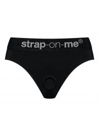 Черные трусики для насадок Heroine Lingerie Harness - size XL - Strap-on-me - купить с доставкой в Элисте