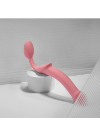 Розовый безремневой страпон Strap-on-me Semi-Realistic Bendable Strap-On size XL - Strap-on-me - купить с доставкой в Элисте