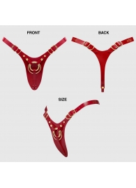 Красный пояс для фиксации насадок Strap-On-Me Leatherette Harness Fabulous - Strap-on-me - купить с доставкой в Элисте