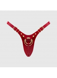 Красный пояс для фиксации насадок Strap-On-Me Leatherette Harness Fabulous - Strap-on-me - купить с доставкой в Элисте