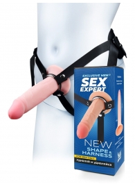 Мужской полый страпон на регулируемых ремнях - 18,5 см. - Sex Expert - купить с доставкой в Элисте