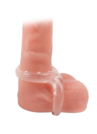 Прозрачное двойное эрекционное кольцо - Sex Expert - в Элисте купить с доставкой