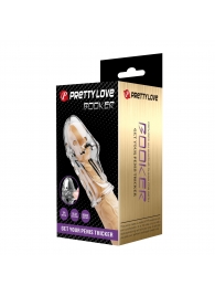 Прозрачная насадка на пенис Booker - 8 см. - Baile - в Элисте купить с доставкой