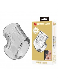 Прозрачная насадка на пенис и мошонку - Baile - в Элисте купить с доставкой