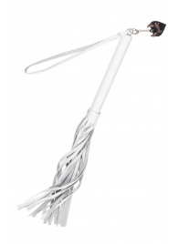 Белая кожаная плеть - 50 см. - Pecado - купить с доставкой в Элисте