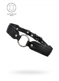 Черный кожаный чокер-ошейник со скруглёнными углами - Pecado - купить с доставкой в Элисте