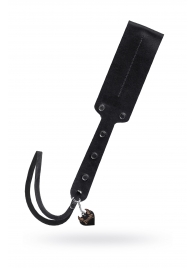 Черный кожаный пэддл - 32 см. - Pecado - купить с доставкой в Элисте