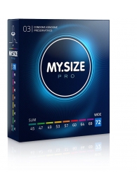 Презервативы MY.SIZE размер 72 - 3 шт. - My.Size - купить с доставкой в Элисте