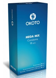 Презервативы OKOTO Mega Mix - 18 шт. - Sitabella - купить с доставкой в Элисте