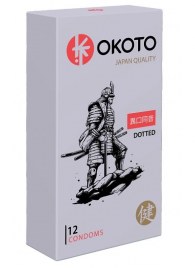 Точечные презервативы OKOTO Dotted - 12 шт. - Sitabella - купить с доставкой в Элисте