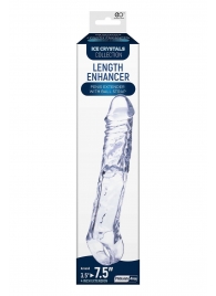 Прозрачная насадка-удлинитель Length Enhancer с подхватом - 22,3 см. - NMC - в Элисте купить с доставкой