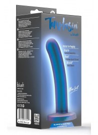 Синяя насадка с гладкой поверхностью Surrender 5.75 Inch Intermediate Pegging Dildo - 14,6 см. - Blush Novelties - купить с доставкой в Элисте