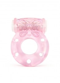 Розовое эрекционное виброкольцо с бабочкой - 1137 - в Элисте купить с доставкой