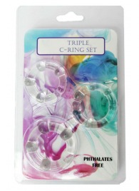 Набор из 3 эрекционных прозрачных колец - Boys of Toys - в Элисте купить с доставкой