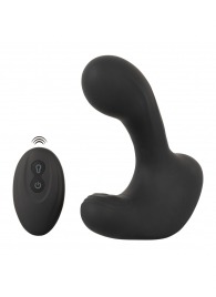 Черная анальная вибропробка с функцией расширения RC Butt Plug with 3 functions - Orion - в Элисте купить с доставкой