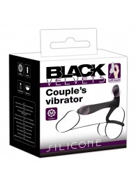 Черная насадка на член с вибрацией Couple’s Vibrator - Orion - в Элисте купить с доставкой