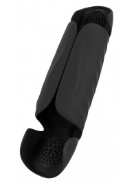 Черный вибромастурбатор с трехточечной стимуляцией Penis Trainer with 3 Point Stimulation - Orion - в Элисте купить с доставкой