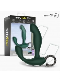 Зеленый вибромассажёр простаты Greeny - 12,8 см. - Intoyou - в Элисте купить с доставкой