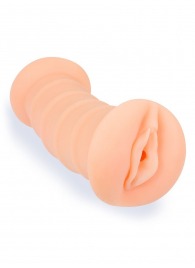 Телесный двусторонний мастурбатор с вибропулей и эрекционными кольцами в комплекте - Sexy Girl - в Элисте купить с доставкой