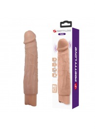 Телесный реалистичный вибратор Rufus - 23,8 см. - Baile