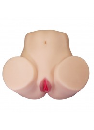 Телесный мастурбатор Julia с 2 любовными каналами - Baile - в Элисте купить с доставкой