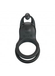 Черное перезаряжаемое виброкольцо Goodwin - Baile - в Элисте купить с доставкой