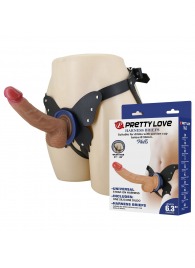 Поясной страпон Wells: трусики в форме бабочки и фаллоимитатор-насадка - Baile - купить с доставкой в Элисте