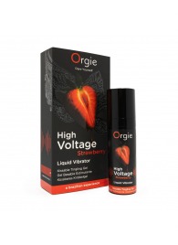Жидкий вибратор Orgie High Voltage Strawberry - 15 мл. - ORGIE - купить с доставкой в Элисте