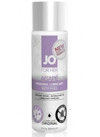 Лубрикант на водной основе для женщин JO AGAPE LUBRICANT ORIGINAL - 60 мл. - System JO - купить с доставкой в Элисте